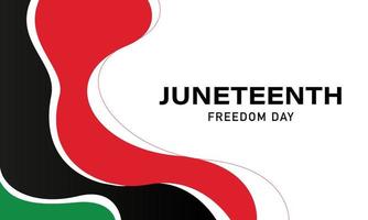 juneteenth frihetsdagen bakgrundsdesign. vektor illustration.