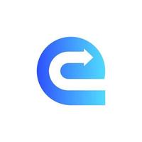 Buchstabe e-Logo-Icon-Design-Vorlagenelemente. Vektor-Illustration vektor