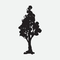 Baum-Silhouette-Illustration vektor