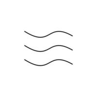 Wind, Luft dünne Linie Symbol Vektor Illustration Logo Vorlage. für viele Zwecke geeignet.