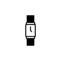 uhr, armbanduhr, uhr, zeit durchgezogene linie symbol designkonzept für web und ui, einfaches symbol geeignet für alle zwecke. vektor