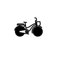 Fahrrad, Fahrrad durchgezogene Linie Symbol Vektor Illustration Logo Vorlage. für viele Zwecke geeignet.