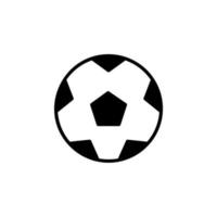 fußball, fußball, sport, ball, spiel durchgezogene linie symbol designkonzept für web und ui, einfaches symbol geeignet für alle zwecke. vektor