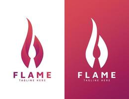 flamma logotyp design vektor