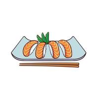 sushi är en typisk mat från Japan vektor