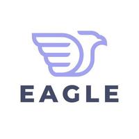 eagle logotyp design. enkel eagle logotyp design vektor