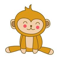 ClipArt von Affen mit Cartoon-Design vektor