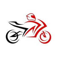 Fahrradvektor für Motorradclub oder Community-Vorlage vektor