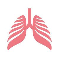 Lungenvektorsymbol. Symbol für Gesundheit und Medizin vektor