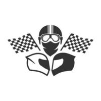 Helmvektor für Motorradclub oder Community-Vorlage. Helm-Vektor-Konzept vektor