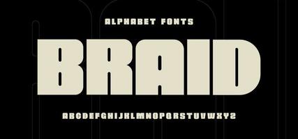 Super fette Alphabetschrift. Urban Classy Font Magazin Typografie vektor