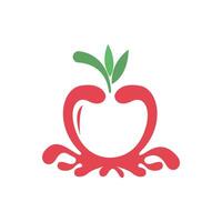 Apple-Symbol-Logo-Design-Illustrationsvorlage vektor