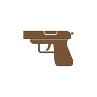 Feuerwaffen-Symbol-Logo-Design-Illustrationsvorlage vektor