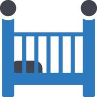 baby säng vektor illustration på en bakgrund. premium kvalitet symbols.vector ikoner för koncept och grafisk design.