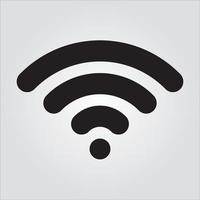 isolerad wifi-signal datorkomponent glyph eps 10 grafik vektor