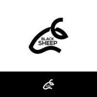 Kopf-Schaf-Logo-Design-Vektor, kreative Schaf-Logo-Konzepte Vorlagenillustration.