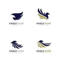 uppsättning av kreativa eagle logotyp design vektorillustration vektor