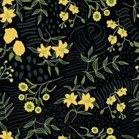 sömlösa mönster blommig illustration, mönster för tyg textil. vektor