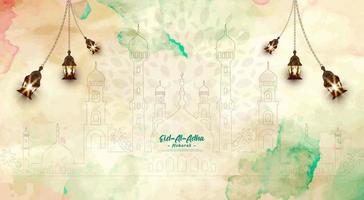 eid al adha mubarak malldesign. vektor