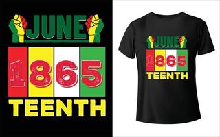 juneteenth day t-shirt design, juneteenth1865 t-shirt design heute am juneteenth der tag, an dem wir t-shirt feiern vektor