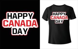 happy canada day t-shirt design canada lover t-shirt love canada t-shirt design vektor