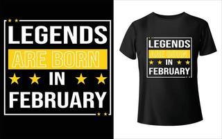 Legenden sind geboren im Monat T-Shirt-Design, Monat Januar Februar März April Mai Juni Juli August September Oktober November Dezember T-Shirt-Design vektor