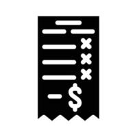 Glyph-Symbol-Vektor-Illustration für den Geldverlust vektor