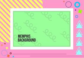 söt och färgglad omslagsmall memphis stil bakgrundsdesign vektor