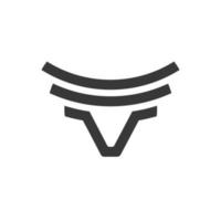 bull head logotyp, boskap, gård och e sport ikon vektor