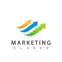 Business- und Marketing-Logo-Design-Vorlage vektor