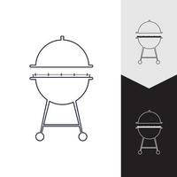 grill ikon vektor illustration