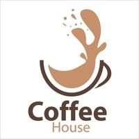 elegant logotyp för ditt kafé vektor