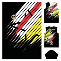 Sport-Trikot-Designmuster für Motocross-Radsport-Fußballdesign-Textur abstrakter Premium-Vektor vektor