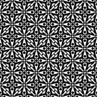 geometrischer nahtloser schwarzer und weißer Hintergrund. Geometrie. Muster. vektor