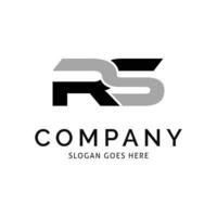 initial rs bokstav logotyp mall design vektor