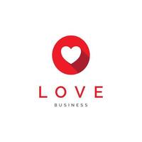 kärlek ikon logotyp design inspiration vektor