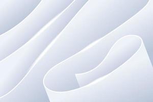 Welle kurvige Textur weißes elegantes Luxus-Hintergrundkonzept vektor