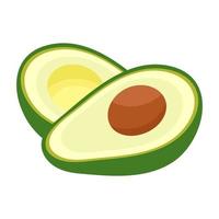 Avocado. Vektor-Illustration. vektor