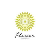 Blumen-Logo-Design abstrakt vektor