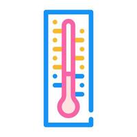 utomhus termometer färg ikon vektor illustration färg