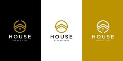 Haus-Logo-Vektor-Design-Vorlage vektor