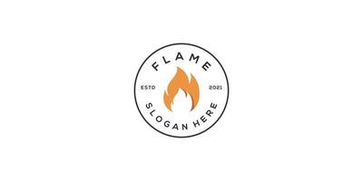 Flamme-Logo-Vektor-Icon-Designs vektor