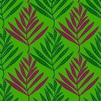 kreativa tropiska palmblad seamless mönster. tapeter för djungellöv. botanisk blommig bakgrund. exotisk växt bakgrund. vektor