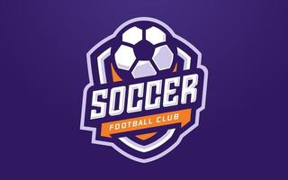 fotbollsklubb logotyp mall för idrottslag och turnering vektor