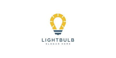 Glühbirne Logo Design Vektor