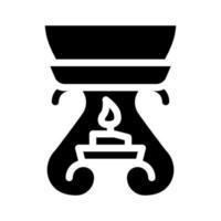 Aromaöl Glyphe Symbol Vektor Illustration flach