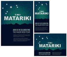 nz matariki maori neujahrssterne vektor