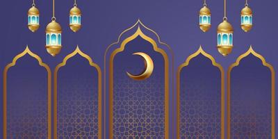 Ramadan Kareem Banner Hintergrund Design Illustration vektor