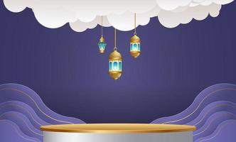 ramadan kareem banner bakgrundsdesign illustration vektor