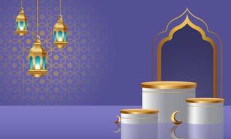 Ramadan Kareem Banner Hintergrund Design Illustration vektor